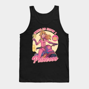 How I Princess - Powerful Video Game Biker Tank Top